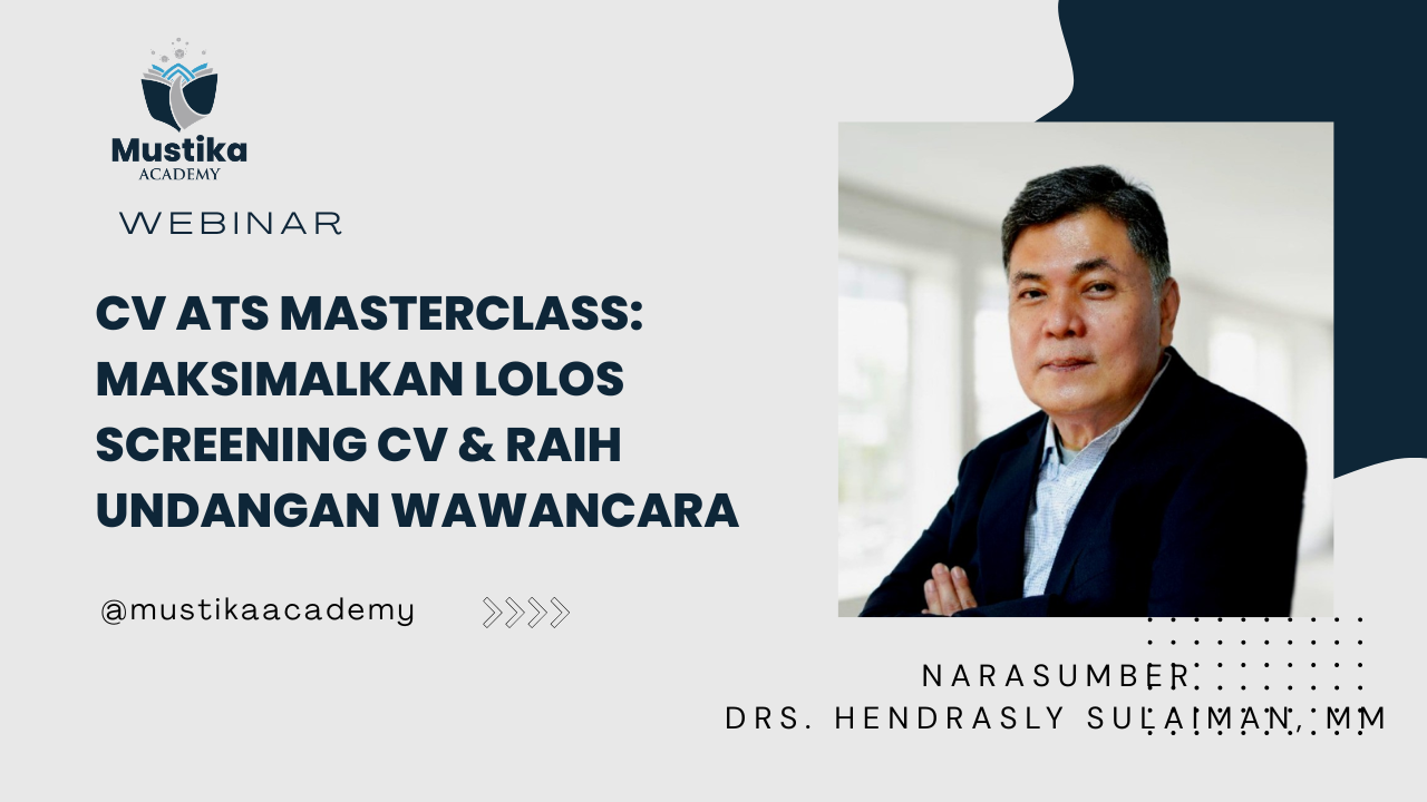 CV ATS Masterclass: Maksimalkan Lolos Screening CV & Raih Undangan Wawancara